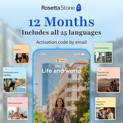 Rosetta Stone Learning Software – 12 Months